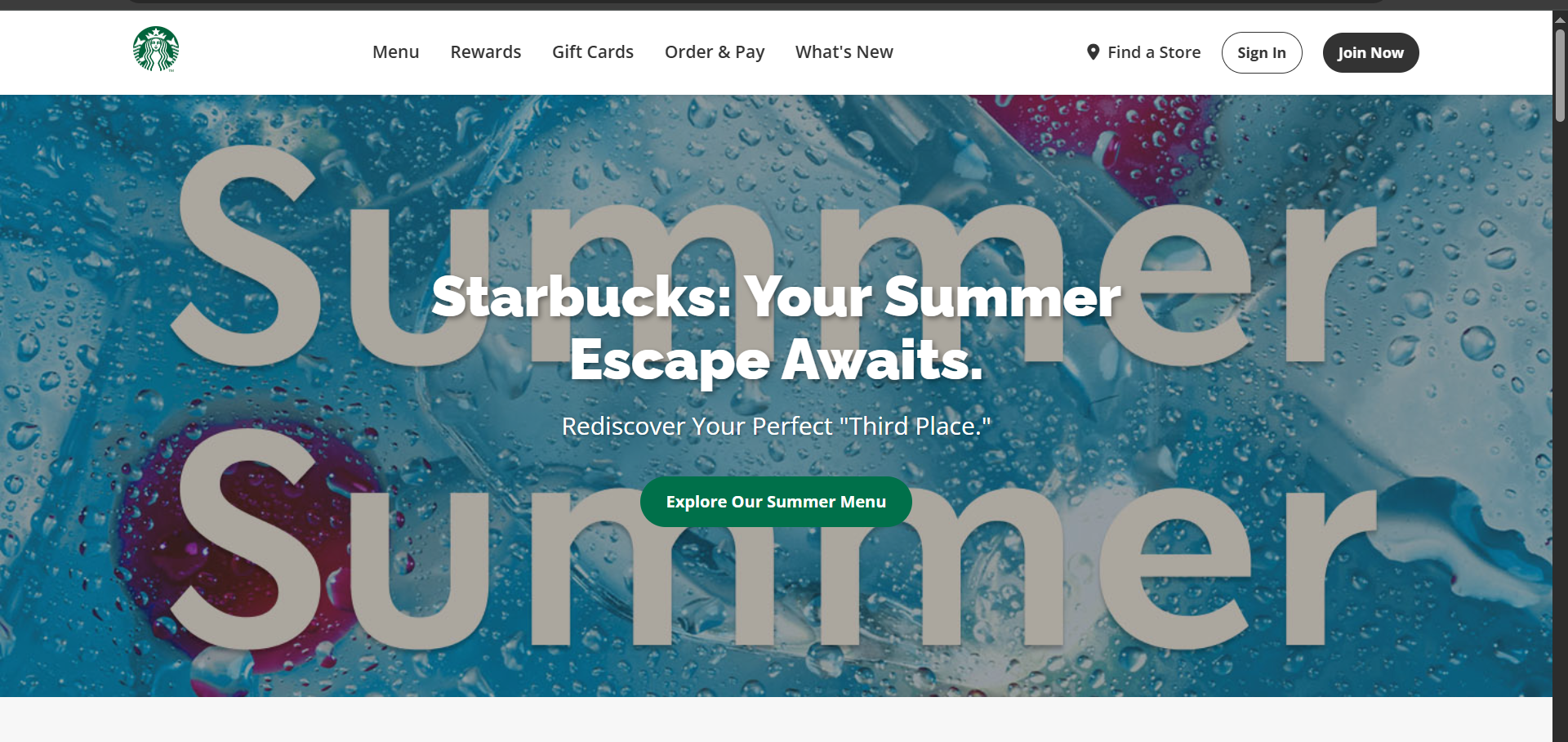 CSS-styled star bucks clone
